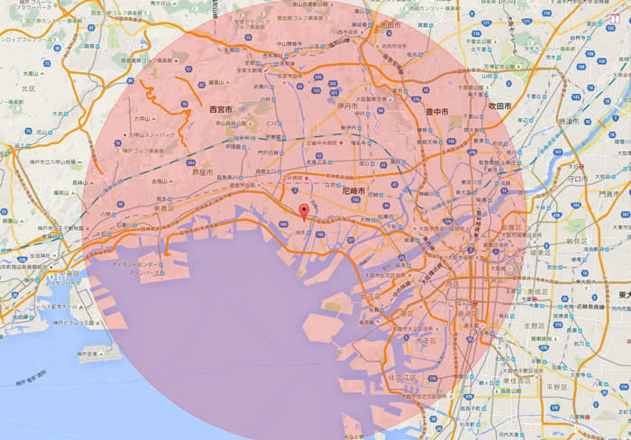 営業エリア 地図
